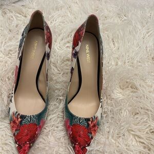 Nine West Women's Floral Heels - Multicolor